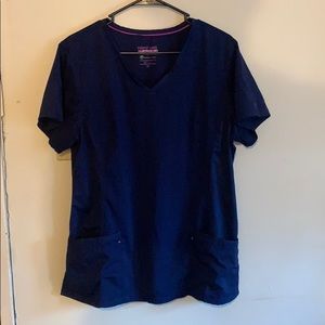 Healing hands purple label scrub top